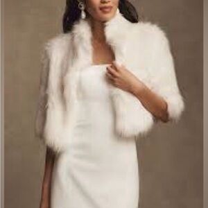 Unreal Fur Desire Crop Half Sleeve Faux Fur Jacket